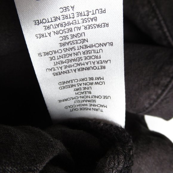 Anthropologie Pilcro Linen Drawstring Pants Oxford Black - XL - Picture 12 of 13